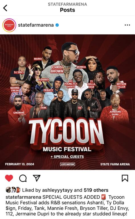 Bryson Tiller, Ashanti and more added to Tycoon Music Festival.